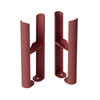 Pies de Montaje a Suelo Para Radiadores Tradicionales de 2 Columnas Regent - Color Rojo (Booth Red)