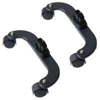 Pies de Soporte de Color Grafito con Ruedas para Calefactores Eléctricos con Núcleo de Cerámica