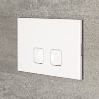 Placa de Accionamiento Color Blanco de 150x230mm para WC con Cisternas Empotrable - Cluo