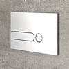 Placa de Accionamiento Color Cromado Satinado de 150x240mm para WC con Cisternas Empotrable - Cluo
