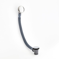 Válvula de Desagüe para Bañera Completa Manual con Rebosadero - Cromada