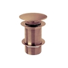Válvula de Desagüe para Lavabo Click-Clack sin Rebosadero - Latón - Acabado Cobre Cepillado (no Acanalado)