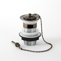 Válvula de Desagüe Tradicional Efecto Bronce Bruñido para Lavabo