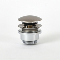 Válvula de Desagüe Universal Manual para Lavabo - Níquel Cepillado