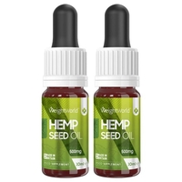 Hamp Olie - Koncenterert og Naturligt Hamp Olie for Velvære og Vitalitet - 10ml - 2 Pakker - 100 % naturlige ingredienser