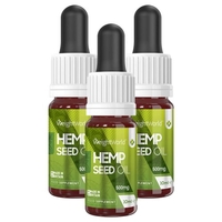 Hamp Olie Dråber - Koncenterert og Naturligt Hamp Olie for Velvære og Vitalitet - 10ml - 3 Pakker - 100 % naturlige ingredienser