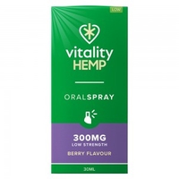 Hemp Spray - 300mg Hoj Styrke - Hamp Mundspray - Med La ekker Ba ersmag - For Sund Hjerne & Immunsystem - Med Naturlige & Aktive Ingredienser - Glutenfri
