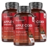 Kapsler med æblecidereddike til vægtstyring - 1500 mg styrke pr servering - Til 40 dage - For stofskifte,  fedt & appetit - Med Cayennepeber - 3 Stk