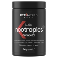 Keto Nootropics Complex 300g - Hjerne Booster Tilskud til ketogen diæt,  understøtter hukommelse,  fokus og hjernekraft,  øger ketose,  vegan-venlig