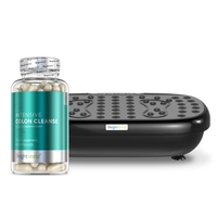 Kropspleje Pakke - Træning & Naturlig Udrensnings Pakke - Med Vibrerende Træningsapparat & Naturligt Intensivt Kolon Udrensnings Kapsler -