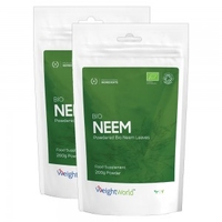 Neem Pulver - 400g - Spar 5 % - For Sundt Immunsystem - Naturlig Udrensning Af Toksiner - 4 Manedsforbrug - Aktive Ingredienser - Hoj Kvalitet