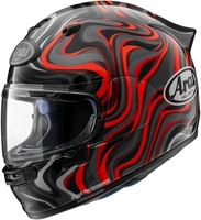 Arai Quantic Swirl Casco,  rojo,  tamaño L para hombre