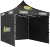 FC-Moto 2.0 3 x 3 m Carpa de acero con juego de paredes laterales,  negro para hombre