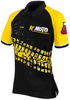 FC-Moto Corp Camisa de Polo de las señoras Negro Amarillo M