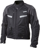 Helite Vented 2.0 Chaqueta textil para motocicleta Airbag,  negro,  tamaño S para hombre