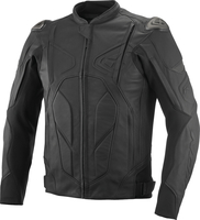 Ixon Rage Chaqueta de cuero para moto,  negro,  tamaño L para hombre