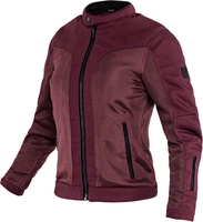 John Doe Aero Mesh Chaqueta textil de moto perforada para damas,  rojo,  tamaño XL para mujer