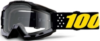 100% Accuri Pistol Motocross beskyttelsesbriller,  sort-gul
