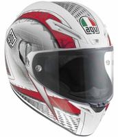 AGV GT Veloce Cyborg Hjelm Sort Hvid Rød S