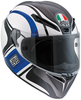 AGV GT Veloce Monterey Pinlock Hjelm,  sort-hvid-blå,  størrelse XS