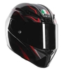 AGV GT-Veloce TXT Hjelm Sort Rød Sølv S M