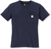 Carhartt Workwear Pocket Dame T-Shirt,  blå,  størrelse L til Kvinder