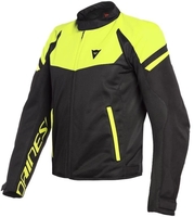 Dainese Bora Air Tex Motorcykel tekstil jakke,  sort-gul,  størrelse 48