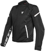 Dainese Bora Air Tex Motorcykel tekstil jakke,  sort-hvid,  størrelse 56
