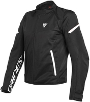 Dainese Bora Air Tex Motorcykel tekstil jakke,  sort-hvid,  størrelse 58