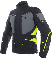 Dainese Carve Master 2 GoreTex Motorcykel tekstil jakke Sort Gul 52