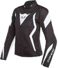 Dainese Edge Tex Damer motorcykel tekstil jakke Sort Hvid 50