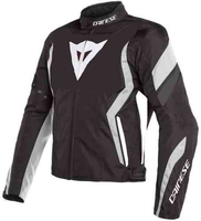Dainese Edge Tex Motorcykel tekstil jakke Sort Grå Hvid 46