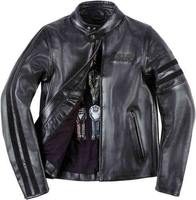 Dainese Freccia72 Perforeret motorcykel læderjakke Sort 58