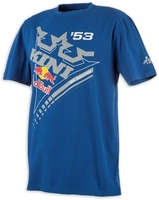 Kini Red Bull Ribbon T-shirt,  blå,  størrelse L