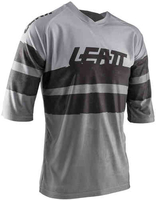 Leatt DBX 3.0 2020 3/4 Short Sleeve Bicycle Jersey 3/4 cykeljersey. .. Grå Sølv XL