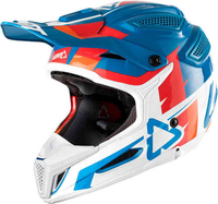 Leatt GPX 5.5 Composite V10 Hjelm Hvid Turkis Blå L