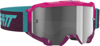 Leatt Velocity 4.5 Motocross Goggles,  pink-blå