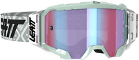Leatt Velocity 5.5 Iriz Motocross Goggles Hvid Blå en størrelse