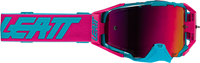 Leatt Velocity 6.5 2025 Cryztal Iriz Motocross beskyttelsesbriller,  pink-turkis til mand