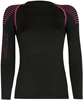 Lenz 3.0 Longsleeve Round Neck Ladies Shirt Dame skjorte,  sort-pink,  størrelse L til Kvinder