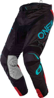Oneal Hardwear Reflexx Motocross bukser Sort Turkis 30