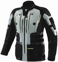 Rebelhorn Patrol Motorcykel tekstiljakke Sort Grå Gul 3XL