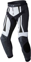 Rebelhorn Piston II Pro Motorcykel læderbukser Sort Hvid 46