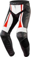 Rebelhorn Piston II Pro Motorcykel læderbukser Sort Hvid Rød 48