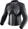 Rebelhorn Rebel Damer Motorcykel læderjakke,  sort,  størrelse 32 til Kvinder