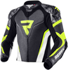Rebelhorn Rebel Motorcykel læderjakke Sort Hvid Gul 50