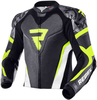 Rebelhorn Rebel Motorcykel læderjakke Sort Hvid Gul 58