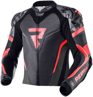 Rebelhorn Rebel Motorcykel læderjakke Sort Rød 56