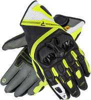 Rebelhorn ST II Short Motorcykel handsker,  sort-grå-gul,  størrelse L