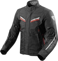 Revit Vapor 2 Tekstil jakke Sort Rød 3XL